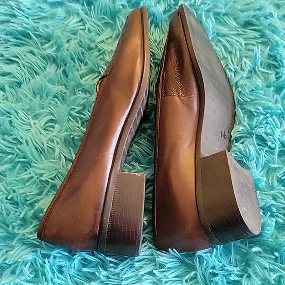 Selby Brown Moc Fit Leather Loafers Size 8.5 - Picture 5 of 5